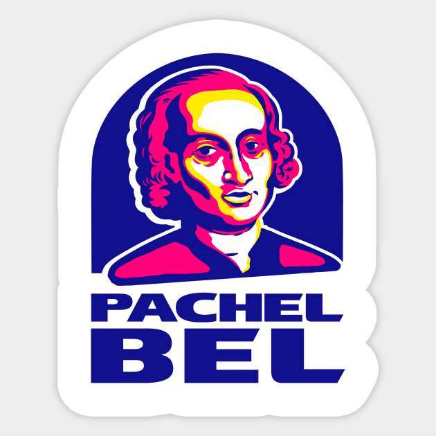 Pachelbel Sticker by dumbshirts